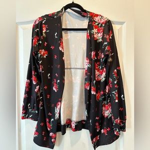 Cardigan flowered